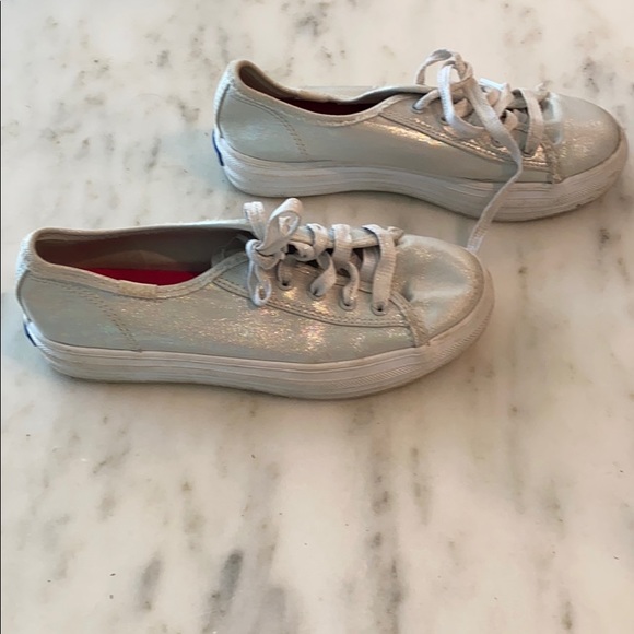 Metallic silver iridescent Keds - Picture 3 of 7